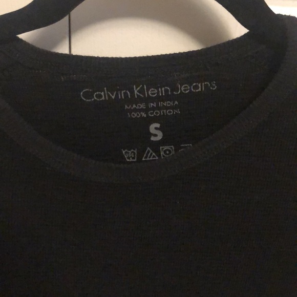 Mens Black Calvin Klein Jeans Sweater (Size S) - Picture 2 of 4